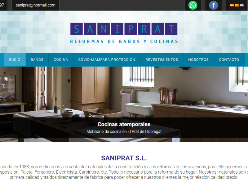 Diseño Web SaniPrat S.L.