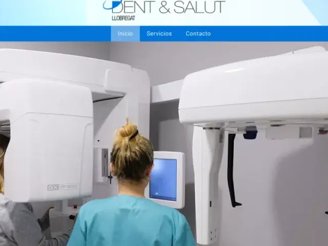 Página web de 3Dent & Salut — diseño web de aColor
