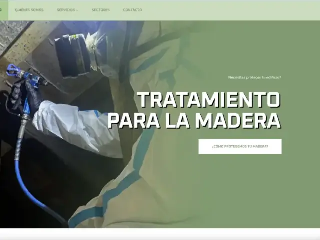 Página web de ByeBye Plagas — diseño web de aColor