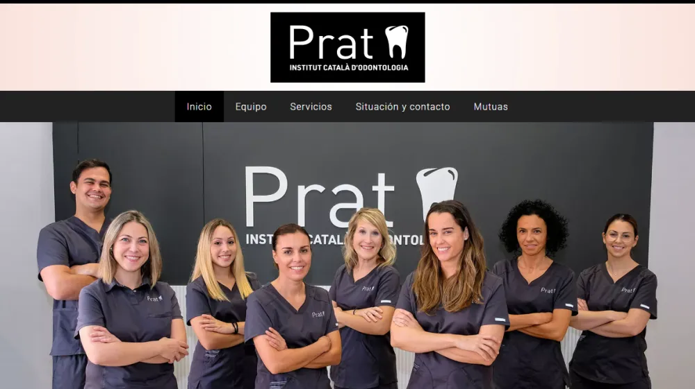 Página web de Institut Català d'Odontologia — diseño web de aColor