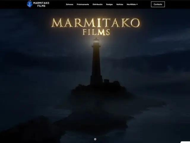 Página web de Marmitako Films — diseño web de aColor