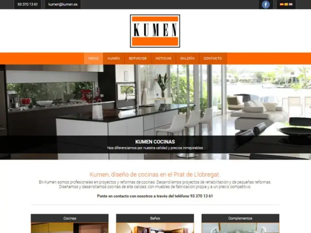 Página web de Kumen — diseño web de aColor