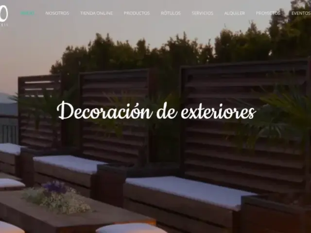 Página web de Palets de Lujo — diseño web de aColor