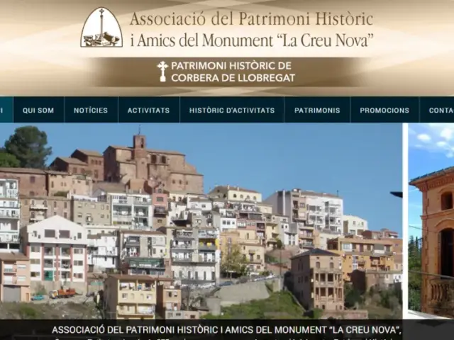 Página web de Patrimoni Històric de Corbera — diseño web de aColor