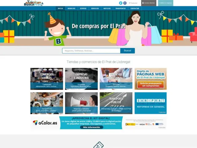 Buscaprat · guía comercial — desarrollo de software de aColor