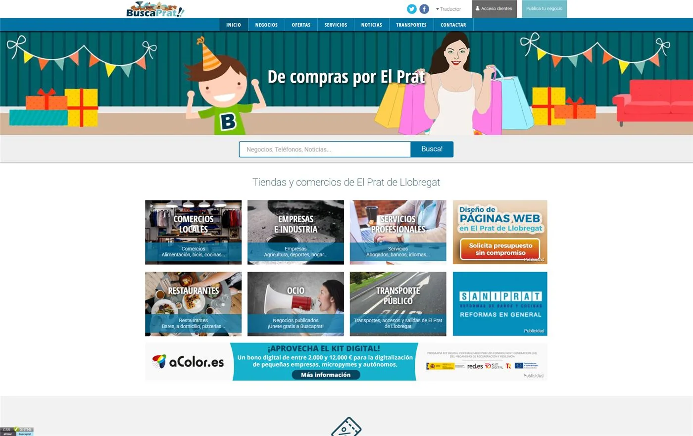 Buscaprat · guía comercial — desarrollo de software de aColor