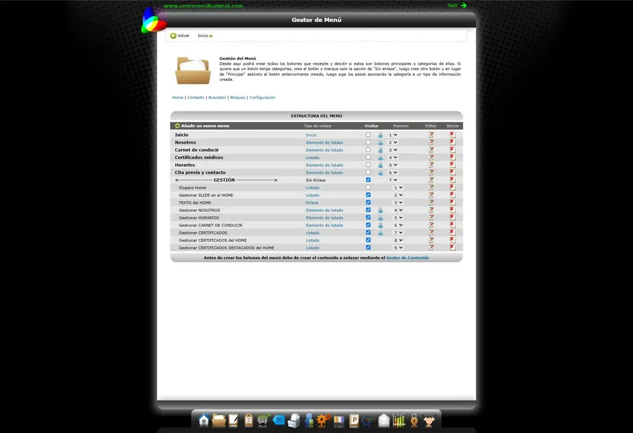 Gestor de contenidos aColor — desarrollo de software de aColor