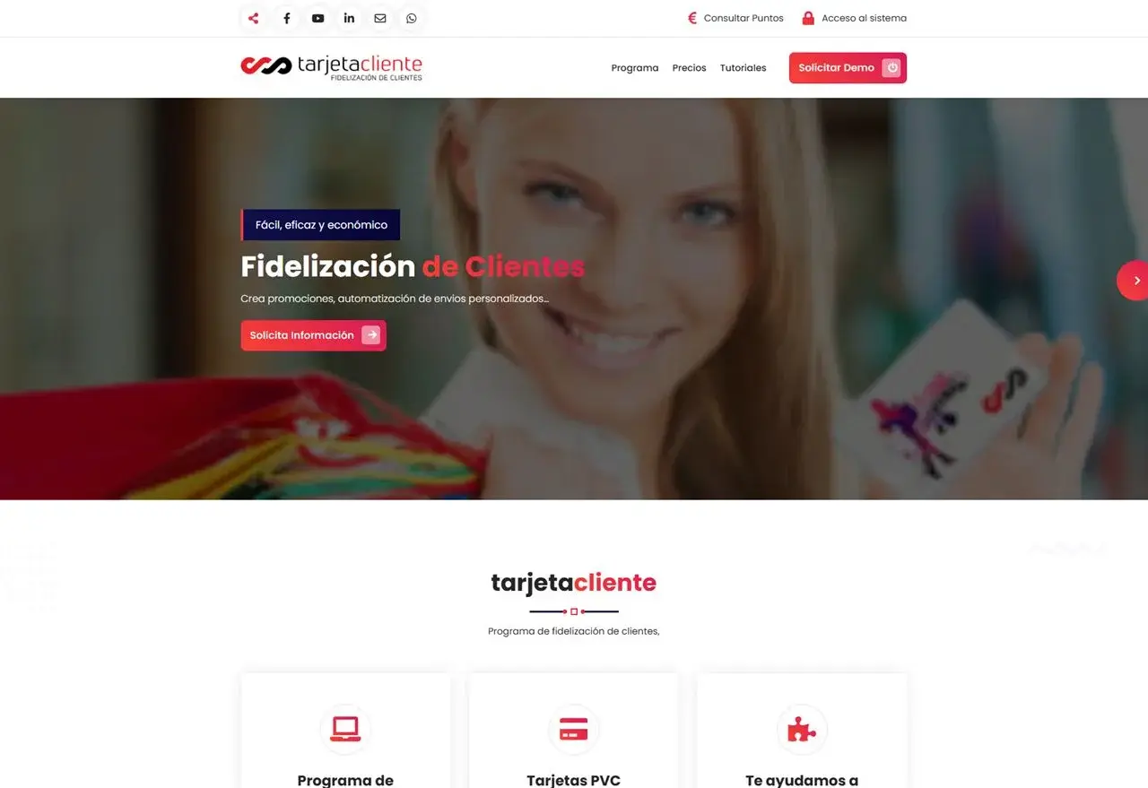 Tarjeta Cliente — desarrollo de software de aColor