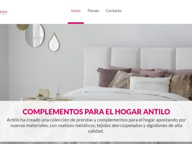 Página web de Tendències Roba per a la Llar — diseño web de aColor